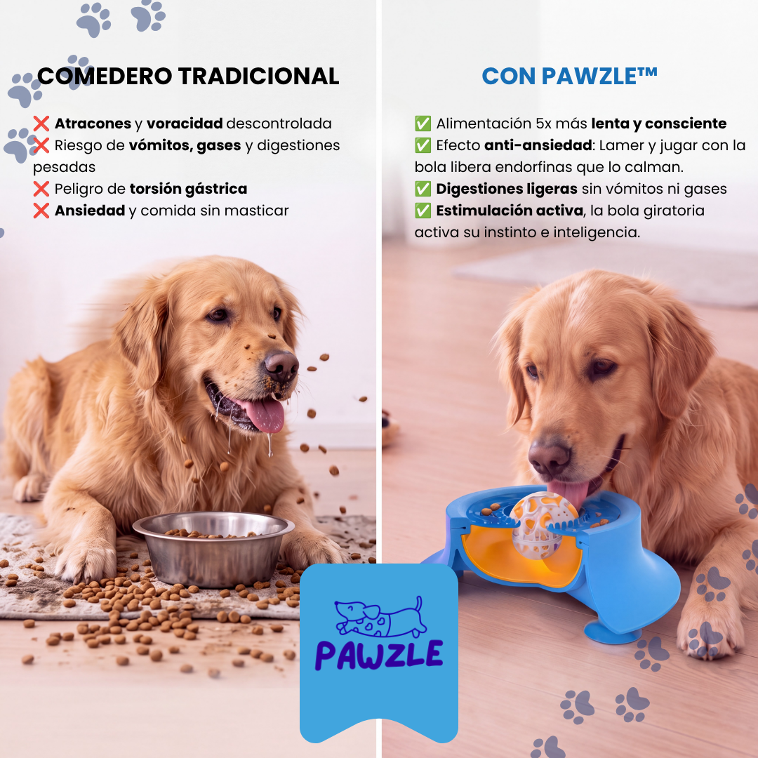 Pawzle™ - Comedero Anti-Ansiedad para Alimentación Lenta